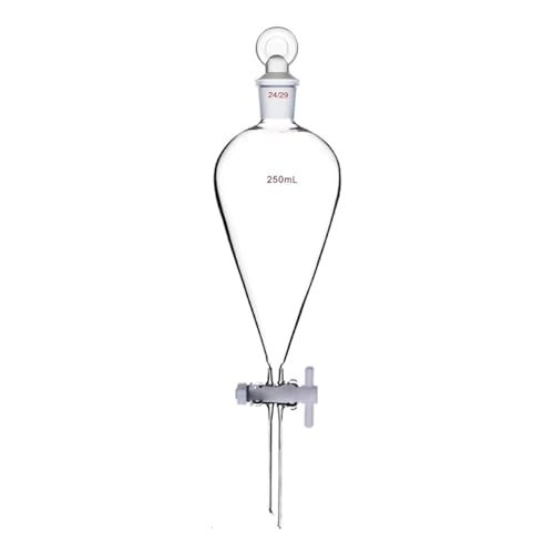 Entonnoir de séparation verre 24/29 250 ml avec fournitures laboratoire tube PTFE