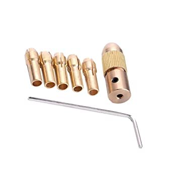 S P Drill Bits Sego Like Shank Metal Drill Chuck Collet Bits Rotary with Screw, 0.5-3 mm, 3.17 mm, Set of 7
