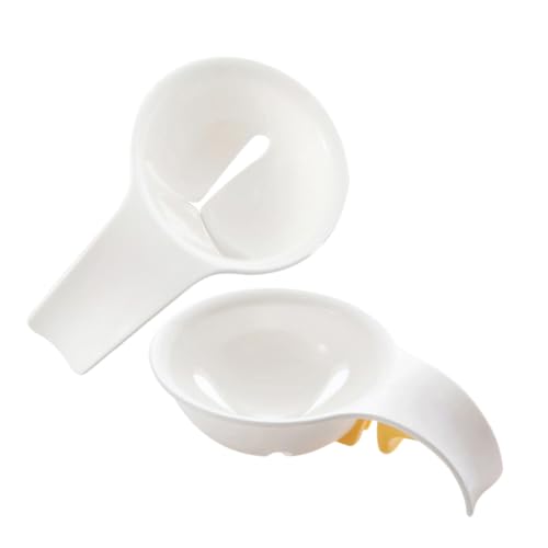 SOLUSTRE 2pcs Egg Yolk White Separator Ergonomic Design for Easy Separation for Baking Cooking and Meal Prep Efficient Egg Extractor Tool for Home Professional Use