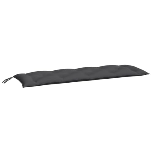 Coussin de banc de jardin anthracite 150x50 cm imperméable pour extérieur