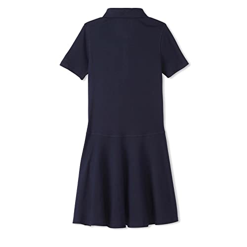 French Toast Girls' One Size Adaptive Short Sleeve Polo Dress with Hidden Hook and Loop Placket Closure2