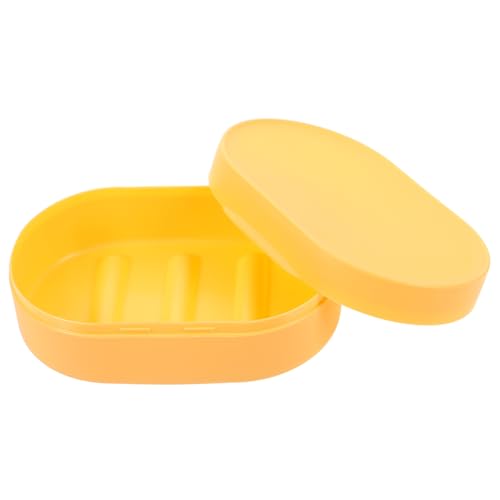 CONGARTENO Caja De Jabón Portátil Tapa A Prueba De Fugas Caso Viajar Contenedor De Jabón Jabonera De Viaje Jabón De Viaje Soporte De Almacenamiento De Jabón Suministros De Baño Páginas Yellow