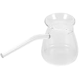 Théière avec infuseur – fabriquée en verre de haute qualité (corps et anse), pour une utilisation et en toute sécurité. théière transparente