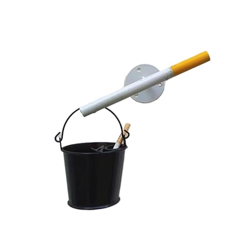 SDA287MZ Papelera para Exterior Cenicero de Columna de Ceniza de Pared for Exteriores, extintor de Chimenea for Lugares públicos con Cubo de Almacenamiento Contenedor de Residuos
