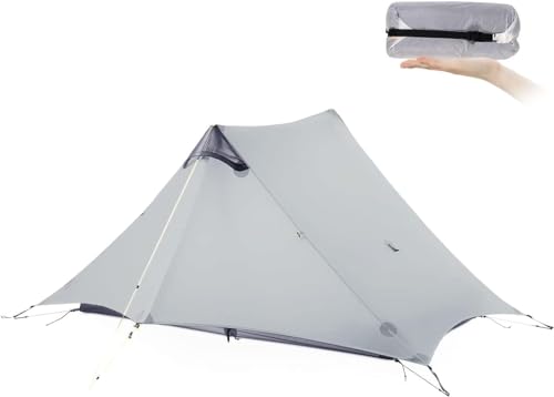 KIKILIVE Lanshan - Tenda da campeggio ultraleggera per 2 persone, leggera, in rete, perfetta per campeggio, viaggi con zaino in spalla ed escursioni