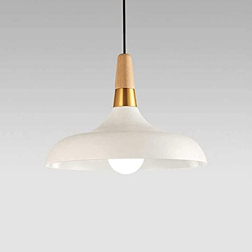 Lustre suspension blanc réglable en hauteur pour plafond de restaurant