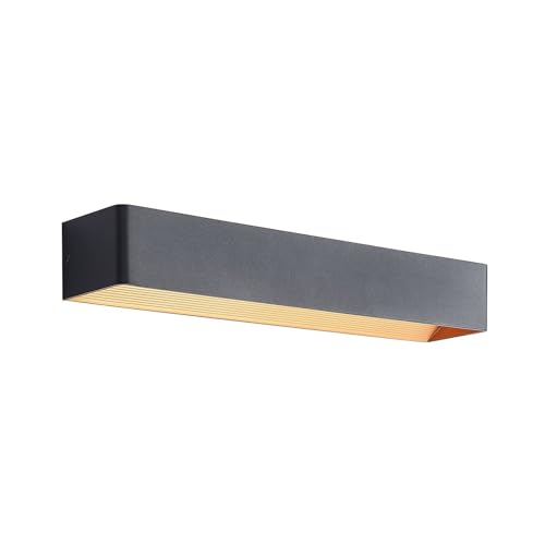 Arcchio LED Wandleuchte, Wandlampe Innen Karam (Modern) in Schwarz aus...