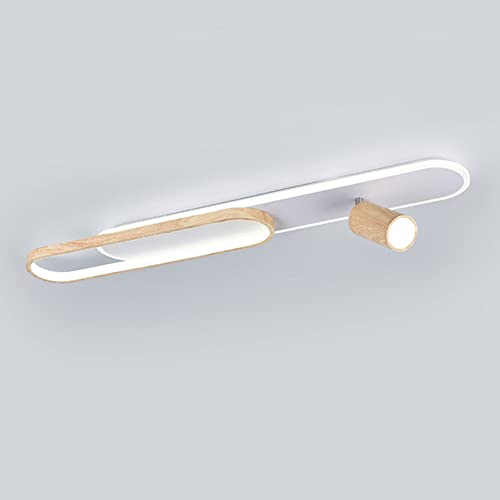 Projecteur de plafond LED réglable en noyer pour éliminer les zones d'ombre salon