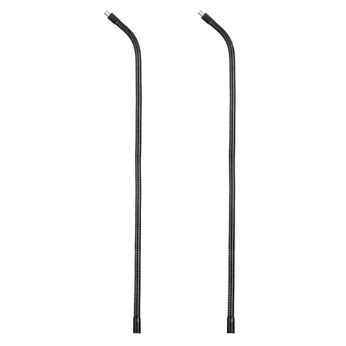 Bras flexible 3/8-16 tube extension col de cygne PATIKIL 50cm support noir