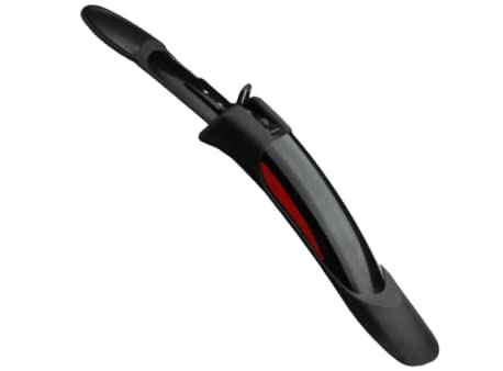 Image of Shrenik Bicycle Mudguard || Handle Grip Compatible 26, 27.5, 29 Inch Cycle Flying Fender Reflective Tape Front Back Set || Handlebar Grip Soft Rubber Non Toxic 12.5cm || Color Black-Red