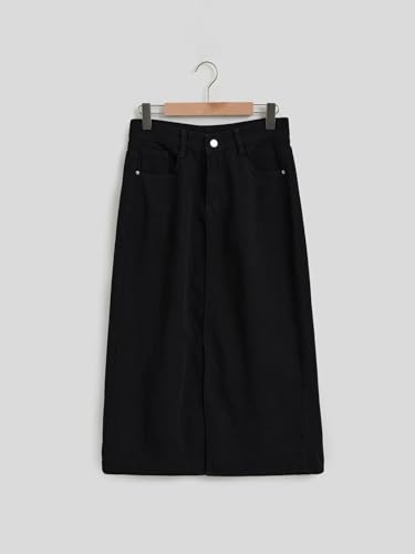 Image of KOTTY Women's Wrap Style Flowy Knee Length Skirt