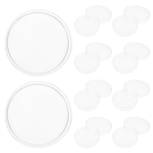 Boîtes de Pétri en Verre Réutilisables 90 Mm avec Couvercles Lot de 10 pour Culture
