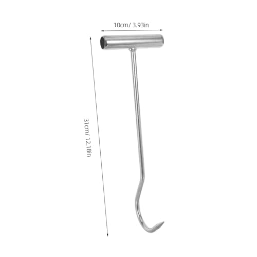 Elevador de tapa de alcantarilla de inoxidable PRETYZOOM con mango extractor robusto 2
