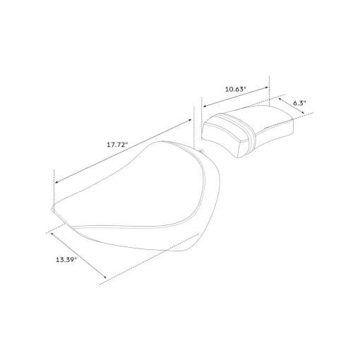 Asiento de conductor de motocicleta Softail Street Bob FXBB FXST 2018-2024 7