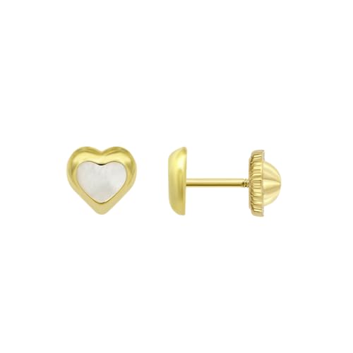 Boucles d'oreilles Bébé en Or 9K HIN00331/4 avec Fermoir à Vis