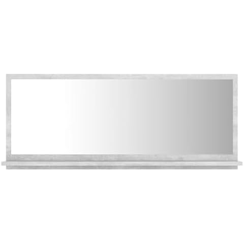 vidaXL Modern Style Bathroom Mirror with Shelf Cover