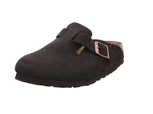 Birkenstock 660463 Boston SFB Mocca, Suede Leather Homme Mocca EU 41