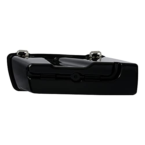 Alforjas duras con tapa y cierre con llave compatibles con Harley 1994-2013 modelos Touring, color negro mate miniatura 6