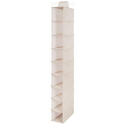 Étagère souple pour chaussures Compactor Nancy beige 9 compartiments H. 100,5 cm