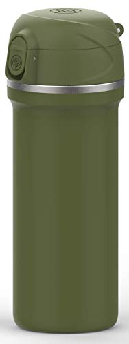 GoodBrew - Insulated Coffee and Tea Press | Travel French Press Coffee Maker | No spilling and no liquid migration in the ground chamber | Perfect for Commuting, Camping or Traveling (15oz)