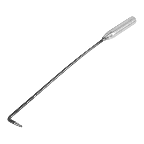 GARVALON Attizzatoio da Stufa in Ferro 33 CM Leggero e Portatile Impugnatura Ergonomica Antiscivolo Attrezzo per Stufa Interno e da Campeggio Strumento Robusto per Gestione Braci e