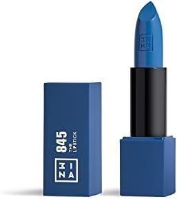 3ina MAKEUP – Vegano – Cruelty Free – The Lipstick 845 – Rossetto Matt Lunga Durata – Long Lasting Lipstick – Alta Pigmentazione – Ceruleo Scuro