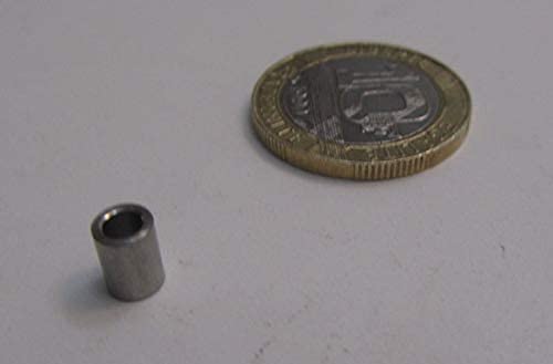 18-8 Stainless Steel Spacer Unthreaded No 4 Screw Size x .187" OD x .115" ID x .250" Length 10 Pcs