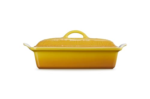 Image of Le Creuset Stoneware Covered Rectangular Casserole, 12 inch x 9 inch, Nectar