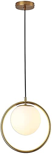 Chandelier lustre de plafond en verre et fer forgé réglable pour salon