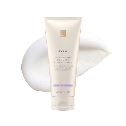 European Wax Center Slow Hair Growth Fragrance Free Body Polish Moisturizing & Brightening Exfoliating Body Scrub Prevent Ingrown Hair & Bumps Vitamin E for Firm & Smooth Dry Sensitive Skin 6.7oz