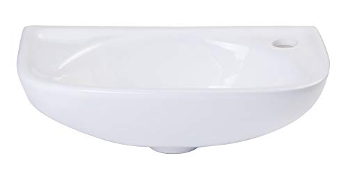 Alfi Brand Ab102 Porcelain Wall Mount Bath Basin Sink, Small, White #TOP3