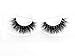 Lunamoon 3D Mink False Eyelashes Siberian Mink Fur Long Thick Hand-made Reusable Eyelashes Natural Look for Women’s Makeup 1 Pair Pack (Angelina)