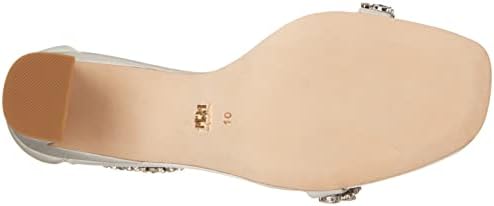 Badgley Mischka Women's Harriet Heeled Sandal, Soft White, 7 | Image 3