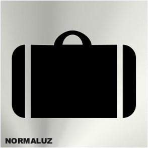 Informativa Maletas Acero Inoxidable Adhesivo De 0'8Mm 120 X 120 Mm En Oferta Normaluz Rd727027 - Señal Adhesiva Cuadrada Maletero Acero Inoxidable Adhesivo 0,8 Mm 12X12 Cm Con Cte, Ripci