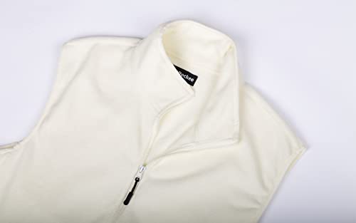 Mens Fleece Vest with Full Zipper and Pockets Lightweight XS-3XL4