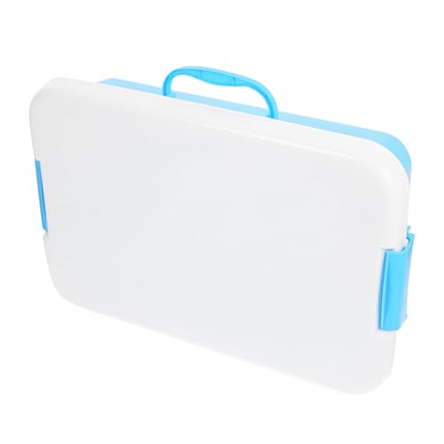 PRETYZOOM Portable Sand Tray with Lid Handheld Sandbox Storage Box for Material Ample Storage Space for Outdoor and Indoor for Ages and Up