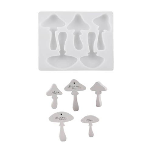 Cute Mushroom Display Ornament Silicone Molds for Crafting Candle and Soaps