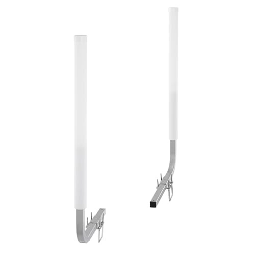 VEVOR Bootsanhängerführung, 101,6-152,4 cm, verstellbare Anhängerführungsstangen, 2 Stück, rostfreie, verzinkte Stahl-Anhängerführung, Anhängerführungen mit schwarz/weißen PVC-Rohren, 2024-Version