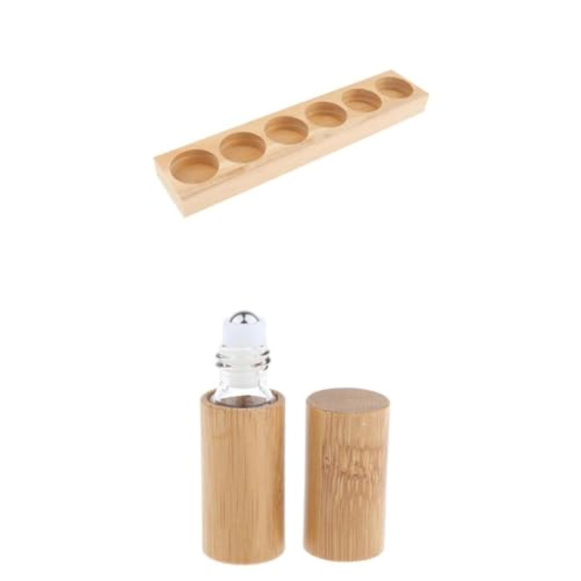 Wood Essential Oil Display Storage Rack, Aromatherapy Holder