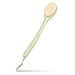 Soft Bath Brush for Back with 14'' Long Handle Body Shower Brush Exfoliating Back Scrubber for Men and Women (Green)