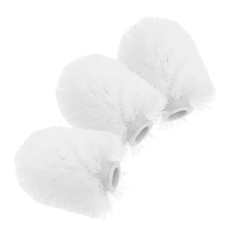 LOORGVEL 3Pezzi Teste Ricambio per Scopino Wc Spazzole per Del Bagno Materiale Resistente e Sicuro e Ufficio