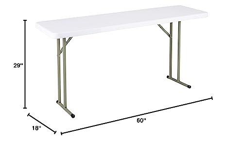norwood commercial furniture 539 indooroutdoor folding training table rectangular blow-molded plastic folding training and event table white