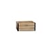 Natural Color Slats with Black Iron Edges Crate