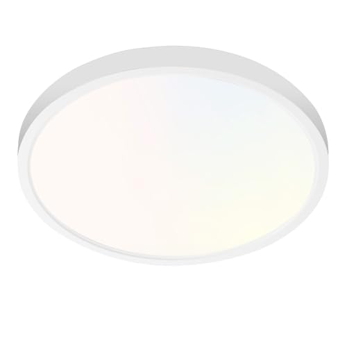 Image of hykolity 9 Inch Selectable CCT LED Round Flat Panel Light,18W,1800LM,3CCT