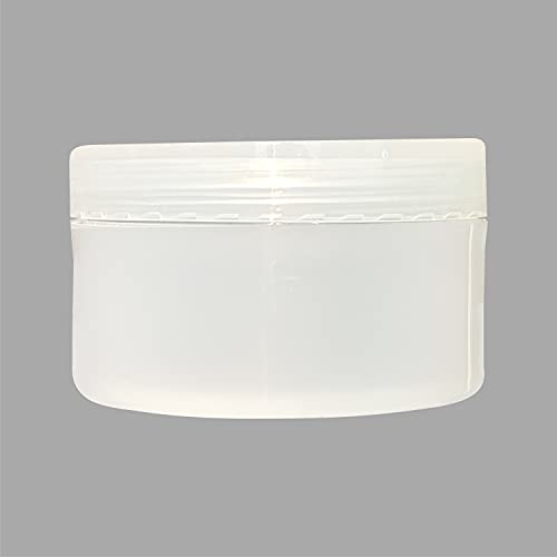 Image of Zenvista 50gm Pearl White Pet Jars, with Translucent Lid, For Creams, Face gels & Lip Balms, (Pack of 3)