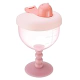 Taza para niños, taza reutilizable de 180 ml con tapa, boquilla de leche para práctica de beber, hogar, interior, exterior, fiesta, cumpleaños, viajes, para niños y niñas de 12 meses