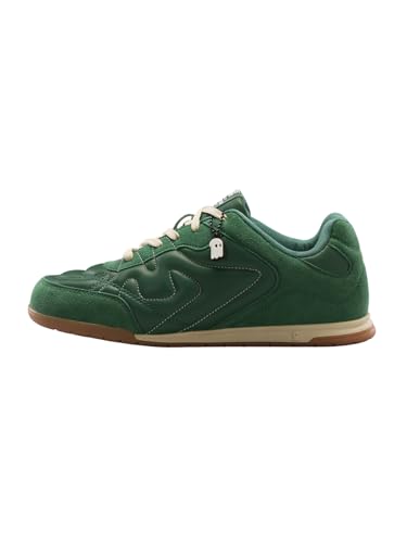 Image of The Souled Store Kanso ZE Zen Edition : Men and Boys Low Top Sneakers with Premium Microfibre Suede and PU Upper and Cushioned Footbed and Brown Gum Outsole and Lace Up Support