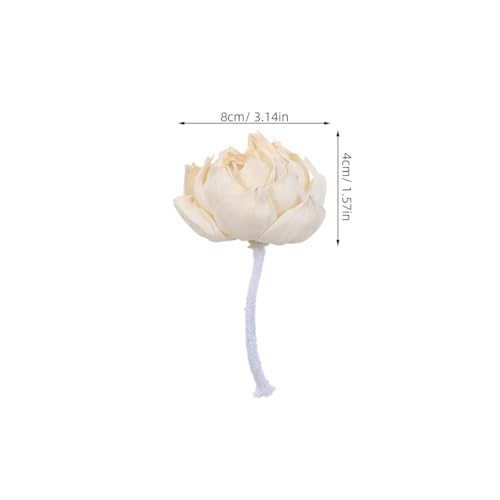 3 difusores florales de papel sola con cuerda de algodón miniatura 2