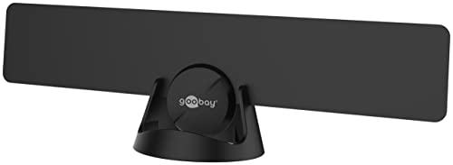 Goobay 67183 Interior 30dB - Antena (Interior, Negro, 470-790 MHz, 30 dB, DVB-T,DVB-T2, Corriente alterna)