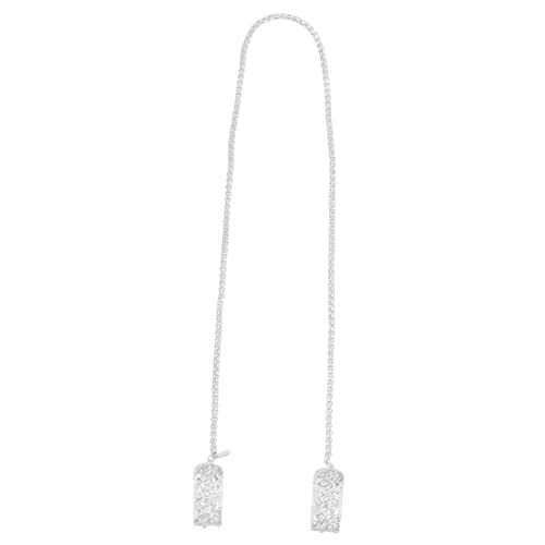 Hemoton Alloy Bib Clip Chain Baby Bibs Napkin Holder Towel Clip No Risk of Cutting